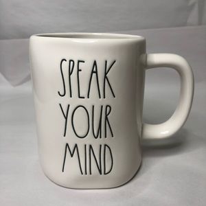 Rae Dunn “SPEAK YOUR MIND” Ceramic Mug